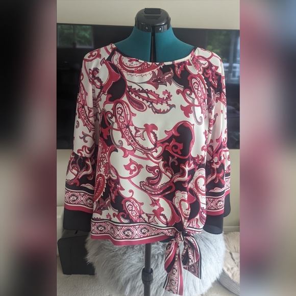 Joseph Ribkoff Vanilla Multi Top - Picture 4 of 8